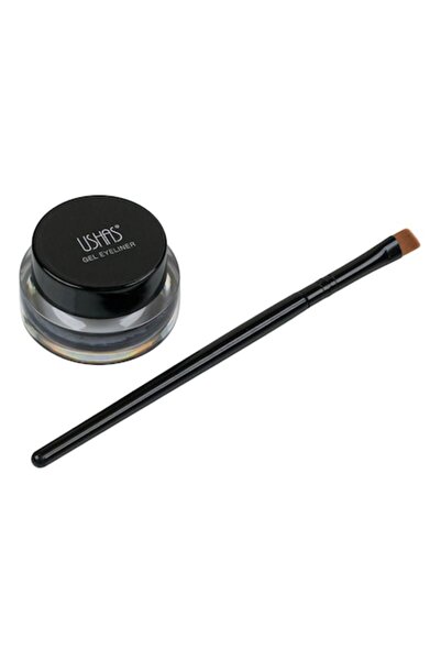 MYONNA IT & E- COMMERCE Black Gel Eyeliner with Brush, 4.2g
