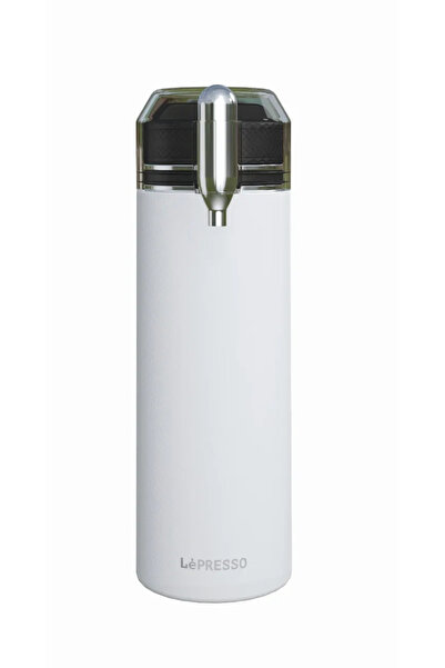 Lepresso 750Ml Double Wall Vacuum Functional Sparkling Water Bottle - White