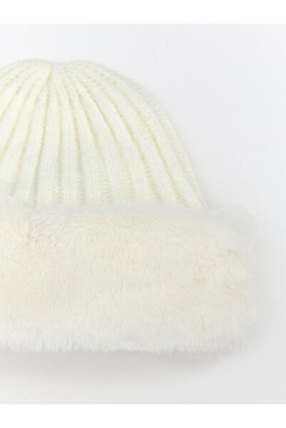 LC Waikiki Lcw Accessories Plush Fur Women's Beret