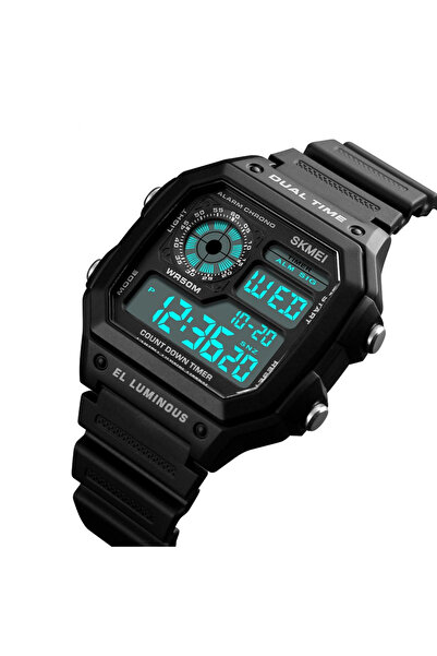 Skmei Men's Watch Sport Multifunctional Digital Alarm Casual Black