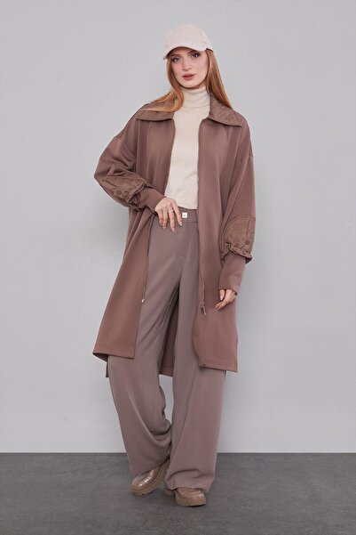 Levidor K.Taş Sleeve Quilted Detailed Cap