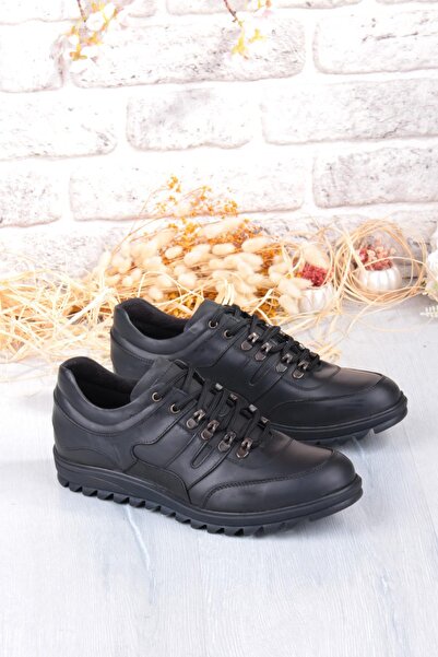 Mehmet Mete 5151 Grezor Comfortable Rubber Sole Original Genuine Leather Men's Shoes