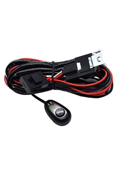 lumixauto Kit de cablare auto, proiector LED, 300W, 12V, 40A, 3m, negru/roșu