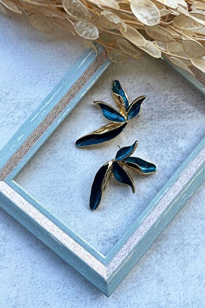 Meva Takı ve Aksesuar Elegant Curved Earrings I Mev'Art Collection