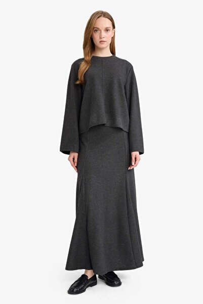 DeFacto A-Line Thessaloniki Fabric Maxi Skirt G1889Ax25Wn