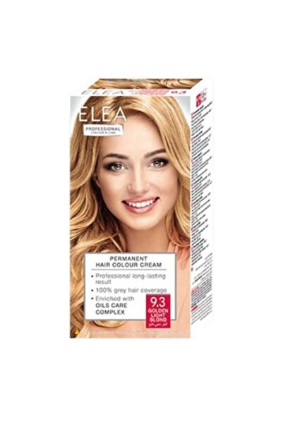 Elea Vopsea de păr profesională 9.3 Blond Auriu Deschis, 123 ml