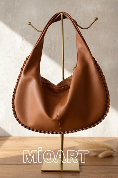 MioArt Braided Large Women's Hand and Shoulder Bag