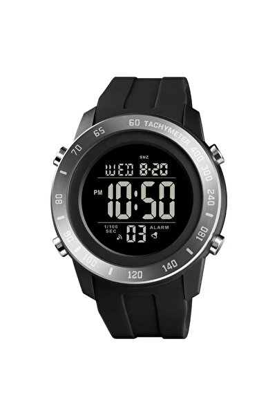 Skmei Men's Watch Chronograph Digital Sport Black Silicone