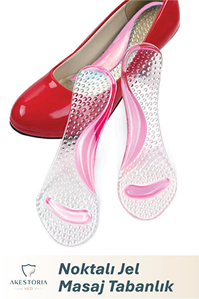 Akestoria Med Ark Destekli Noktalı Jel Masaj Tabanlık