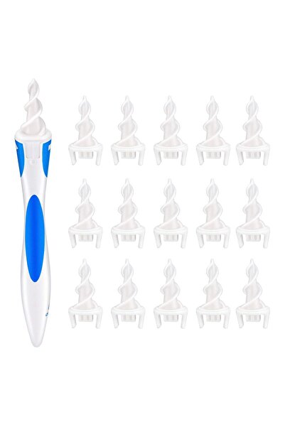 Twinkle Mart Ear Wax Remover Tool - 16 Pc Soft Spiral Ear Cleaner