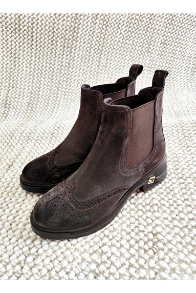 Of&Off Women's Genuine Leather Casual Boots