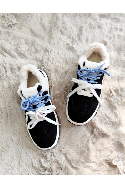 Of&Off Women's Imported Double Lace-Up Genuine Leather Shoes