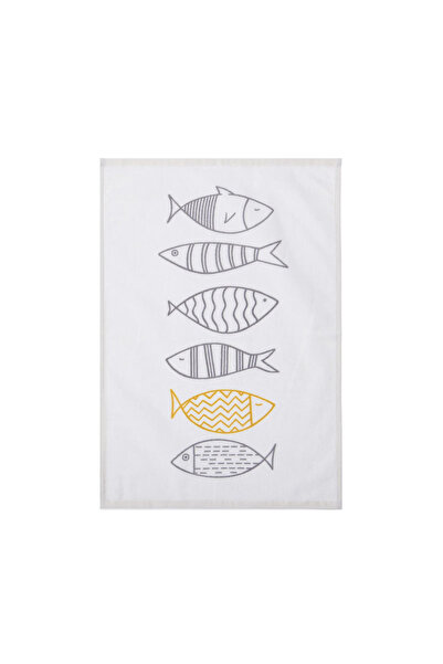 Nef Nef Homeware Kitchen Towel Velour Fish Style 40X60 Ecru