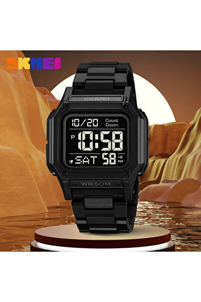 Skmei Men's Watch Digital Sport Casual Stopwatch Alarm Black