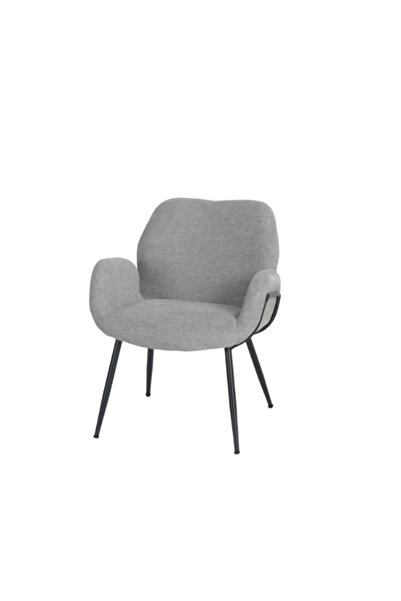 BEC13 Single fabric chair - modern design with sturdy metal legs for the salon and living room