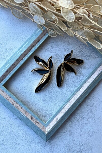 Meva Takı ve Aksesuar Elegant Curved Earrings I Mev'Art Collection