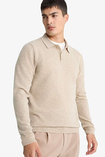 DeFacto 100% Wool Standard Fit Polo Neck Sweater F3121Ax25Wn