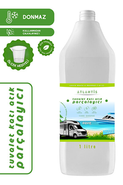 Atlantis Makine Kimya Temizlik Karavan Tekne Tuvalet Kimyasalı 1000 ml – Portatif ve Kasetli Tuvalet Atık Parçalayıcı