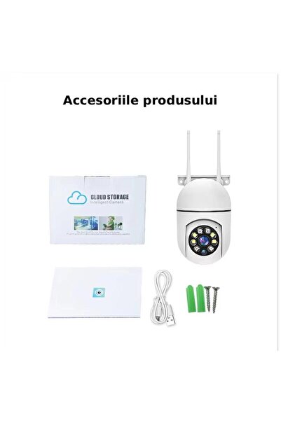 Teknova Full HD 1080p Surveillance Camera, 360°, Night Vision, Alarm, Motion Detection, Wi-fi