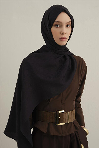 Armine Lyocell Naia Square Monogram Shawl 6 03