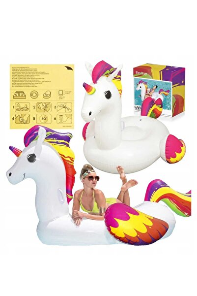 BESTWAY Renkli Figürlü Şişme Su Üstü Aksesuarı – 224 x 164 cm ( Havuz & Plaj ...