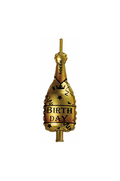 Mirific Party Lumânare aurie pentru tort, 11,6×4,9 cm, șampanie