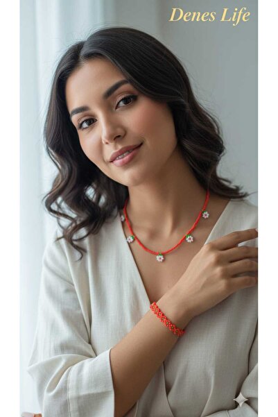 DenEs Life Daisy Beads and Bracelet Set