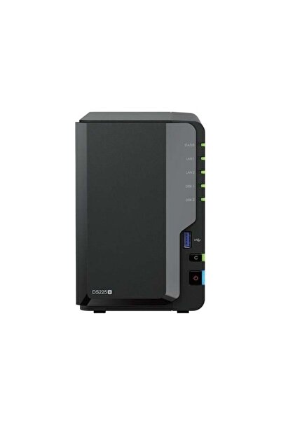 SYNOLOGY DS225 PLUS CELERON QC- 6GB RAM- 2-diskli Nas Server (Disksiz)
