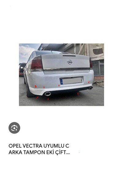 AYAZ FİBER GARAJ OPEL VECTRA C ARKA DİFÜZÖR CİFT CIKIS Fiber Boyasız