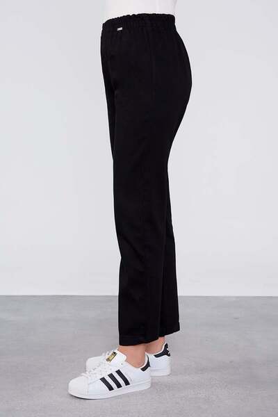 Levidor Black Drawstring Waist Jeans