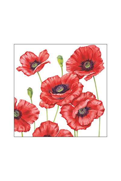 Ambiente Table napkins 33x33 cm Romantic poppy FSC Mix