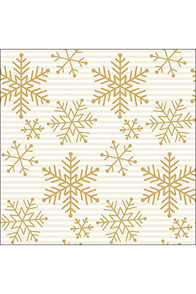 Ambiente Table napkins 33x33cm Falling Crystals Gold