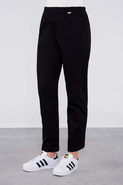 Levidor Black Drawstring Waist Jeans
