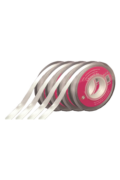 Mirific Party Panglică de satin, argintie, 23 m x 1 cm, QT9605