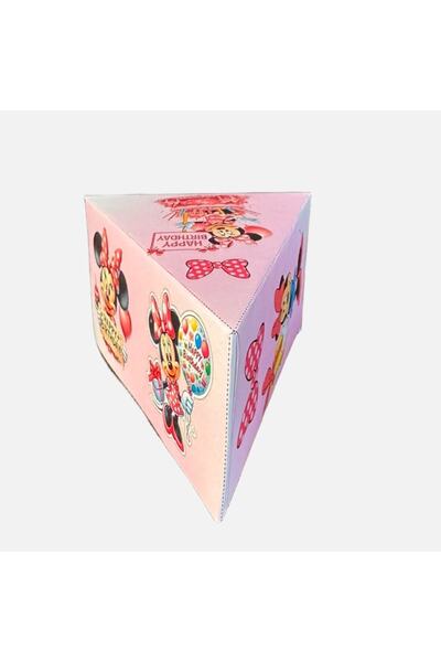 Disney Frozen Set of 5 cardboard boxes for cake slices, decorated, children's theme 11x8x6 cm Minnie Mouse