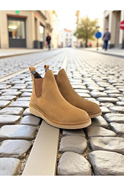 eforia Rachel R25-505 Tan Genuine Leather Full Orthopedic Women's Boots