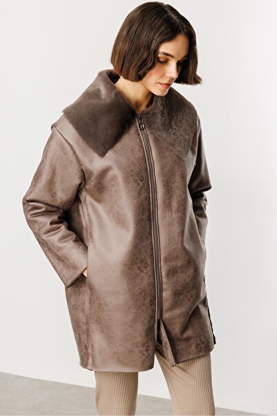 Micca Suni Deri ve Soft Kürk Laminasyon Araboy Basen Örten Spor Zamansız Kaba...