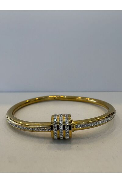 Welch Gold Taşlı Vidalı Bileklik