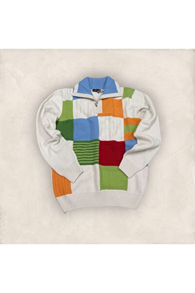 Arslanlı Fermuarlı Şal Yaka Kazak