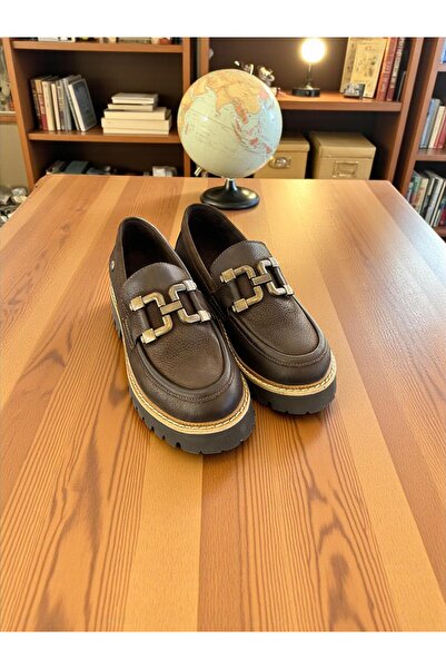 Mammamia D25Ka-3150 Brown Genuine Leather Full Orthopedic Women's Casual Daily Shoes