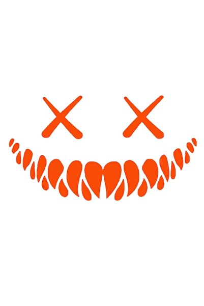 Oracal Sticker luneta sau caroserie Demon, 40cm, portocaliu