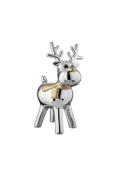 Moda Argenti Decoration H14.5 Christmas Reindeer Silver