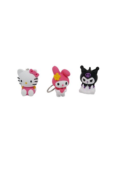 Uzman3D Hello Kitty – My Melody – Kuromi Triple Keychain Set