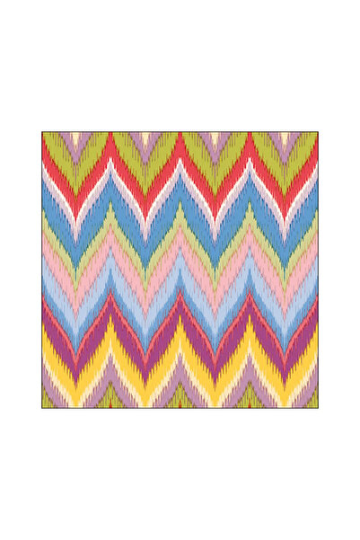 Ambiente Table napkins 33x33 cm Zig-zag red FSC Mix