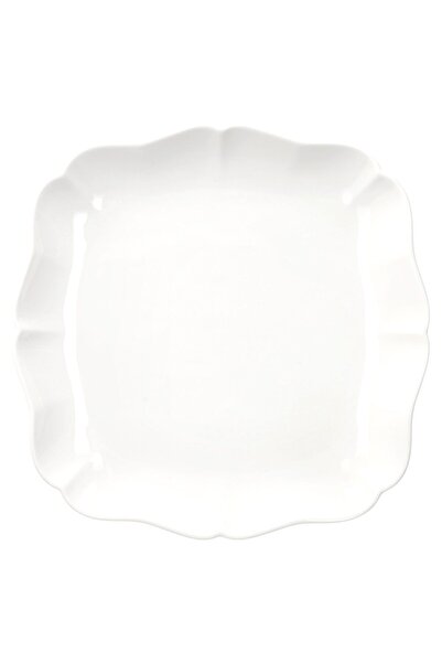 Andrea Fontebasso Brigitte Square Dessert Platter, Porcelain, 22 x 22 cm, White