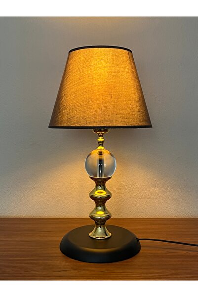 asellus Aurora Series Luxury Modern Lampshade – Crystal Table Lamp with Gold Detail