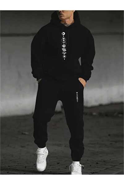 ALEYZA MODA طقم رياضي للرجال من Vertical Planet مطبوع بغطاء رأس