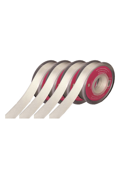 Mirific Party Panglică de satin argintiu, 23 m x 2 cm, QT9626