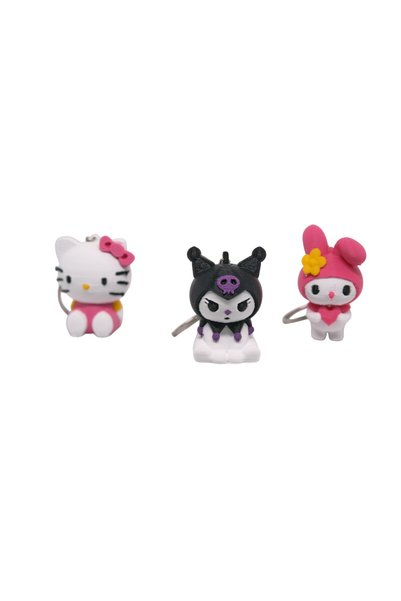 Uzman3D Hello Kitty – My Melody – Kuromi Triple Keychain Set