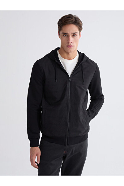 LC Waikiki Vizyon New Season Hooded Men's Thick Zippered Sweatshirt